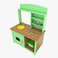 3d model toy kitchen