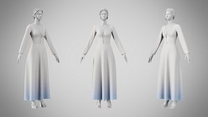 Dress 35 Silver Feather