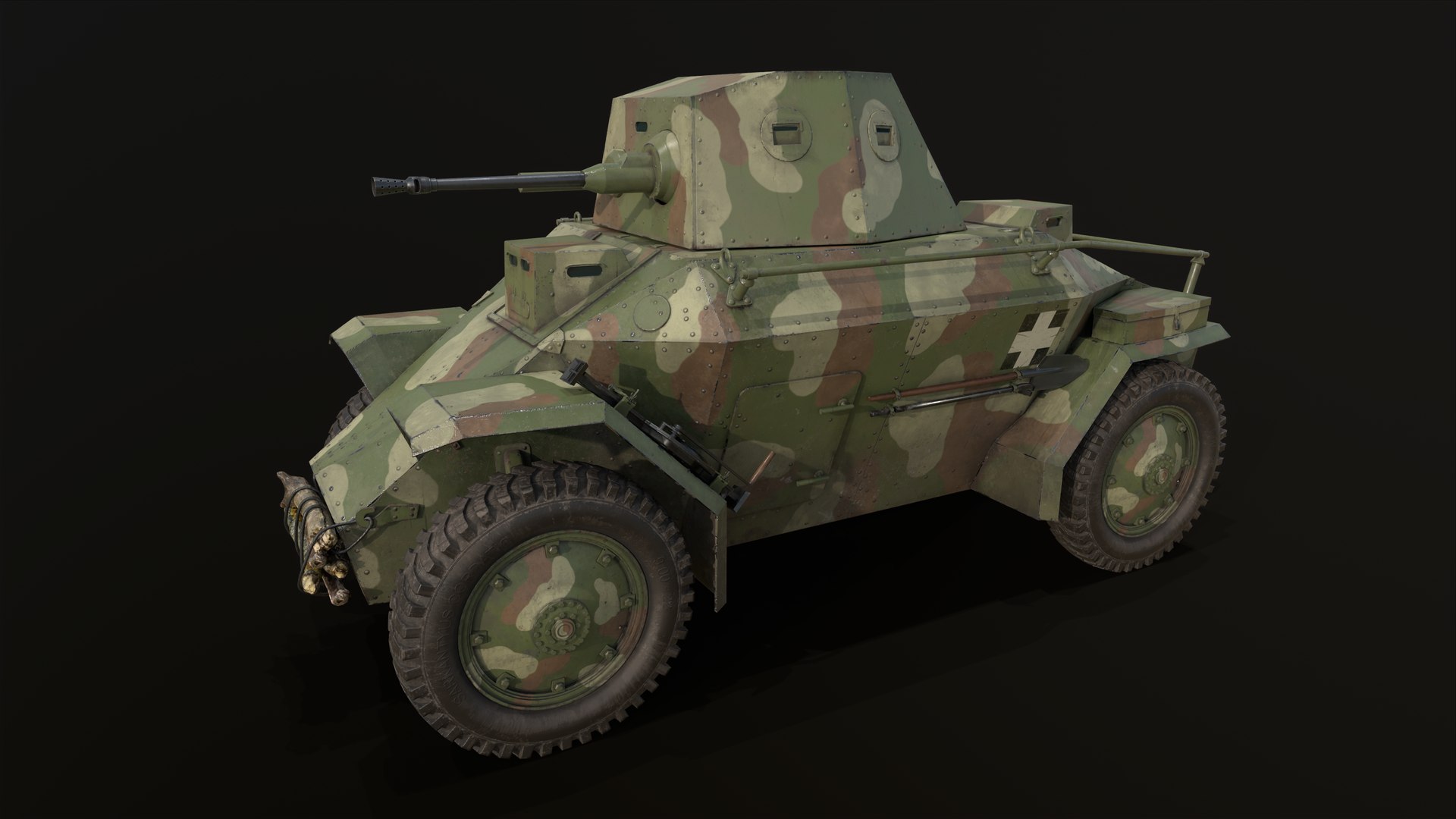 3D 39M Csaba Armoured Car - TurboSquid 2180688