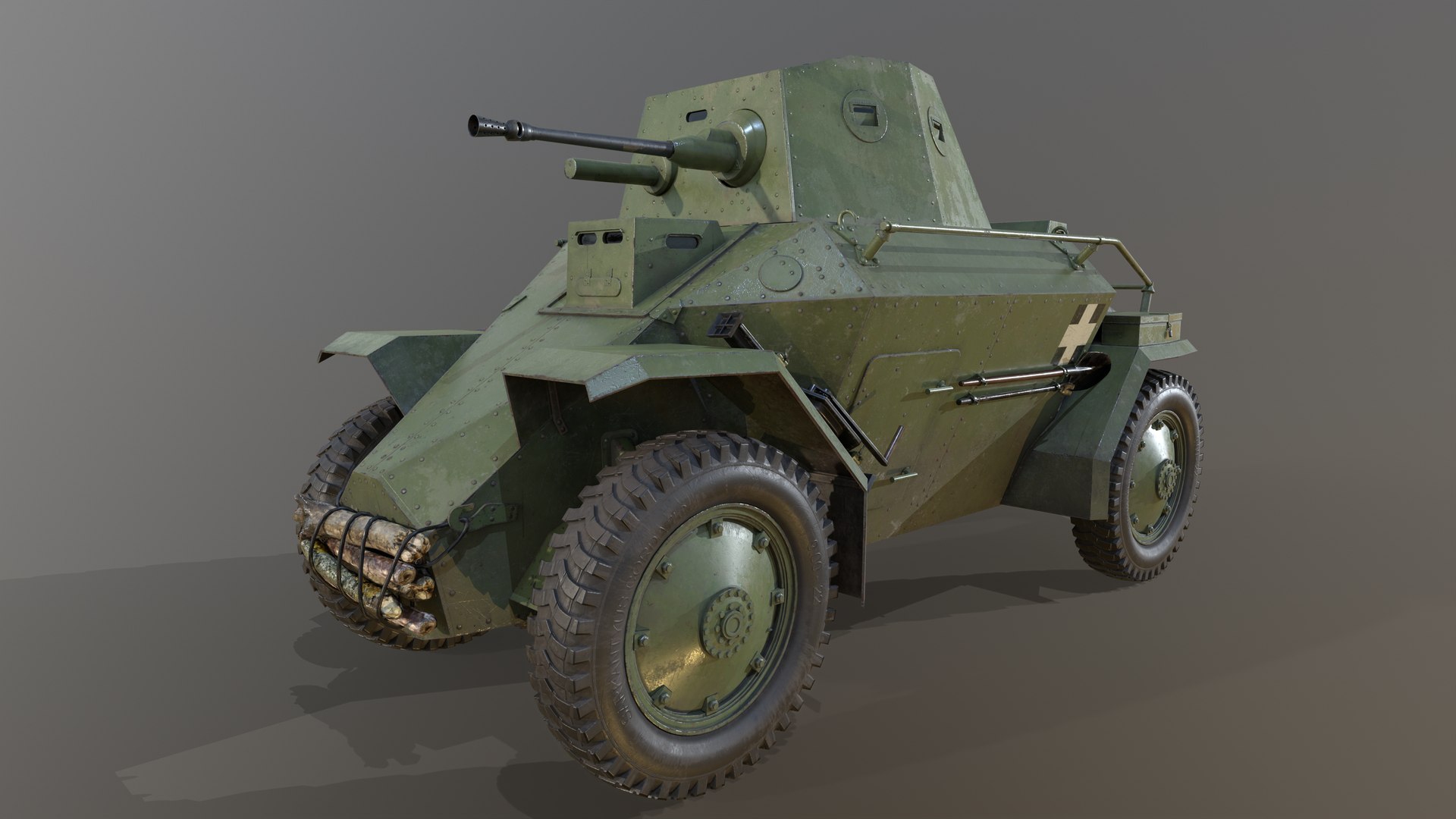 3D 39M Csaba Armoured Car - TurboSquid 2180688