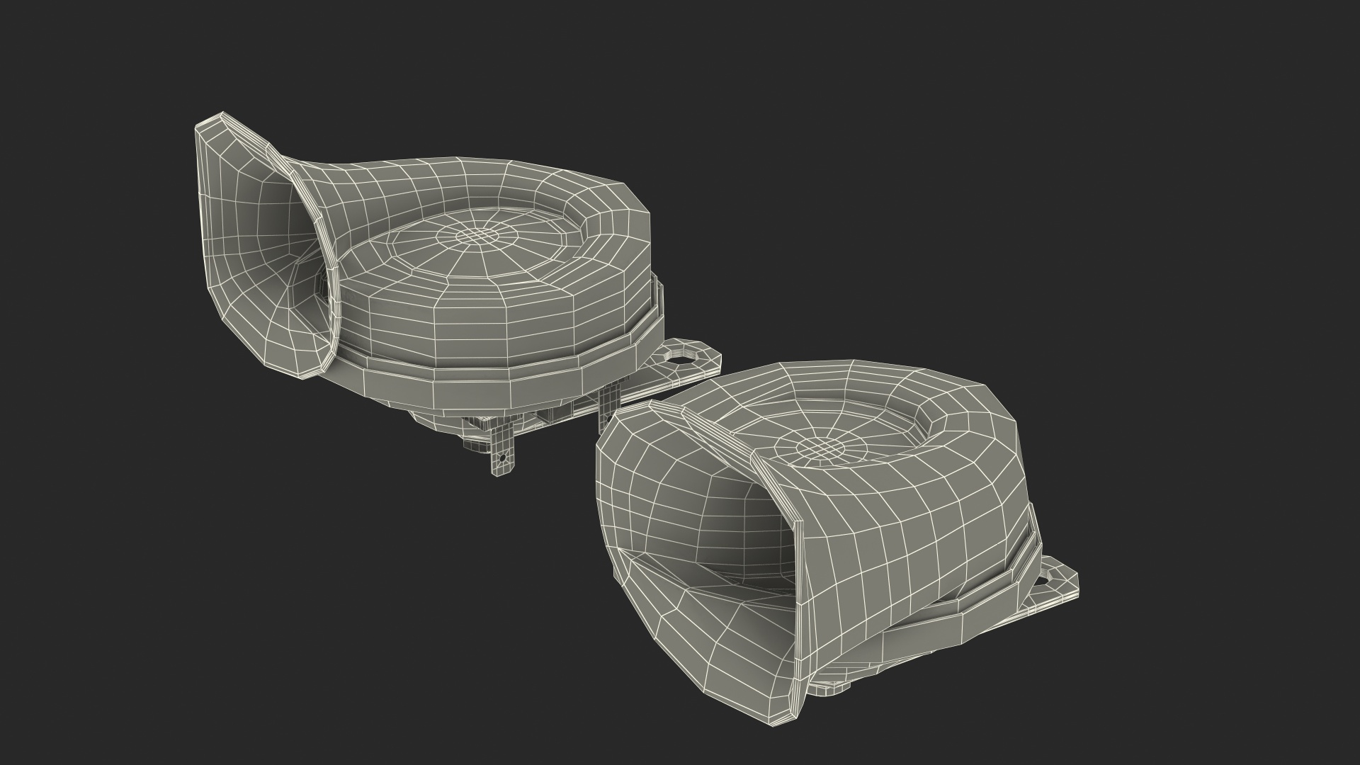 3D snail electric car horn model https://p.turbosquid.com/ts-thumb/sB/NevblA/O3qcDfai/snail_electric_car_horn_set_361/jpg/1601371326/1920x1080/turn_fit_q99/6ddc8f5b5f32c97e27611dbb889f070d1b84a739/snail_electric_car_horn_set_361-1.jpg
