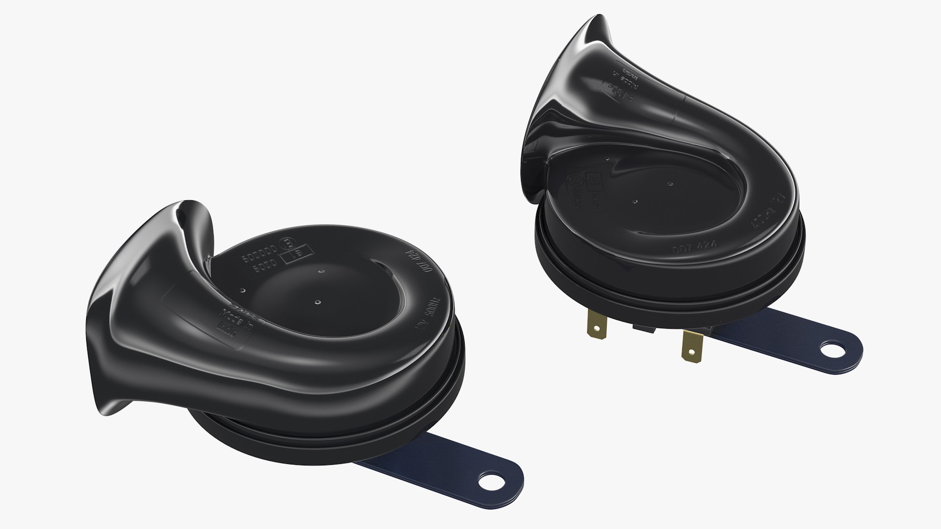 Snail Electric Car Horn Set 3D model preview