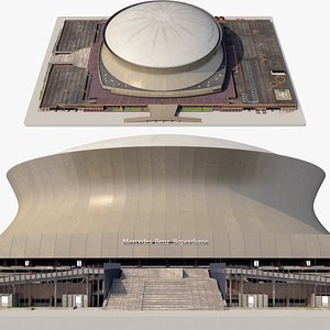 Mercedes Benz Superdome Stadium 3D model