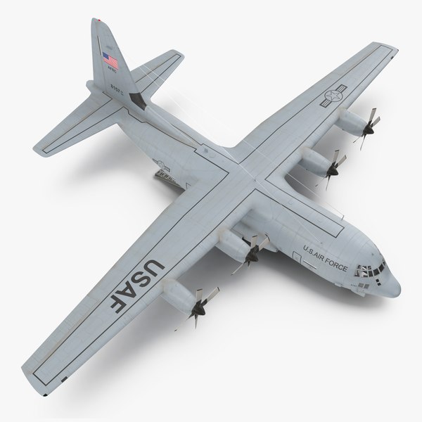 Lockheed C 130 Hercules US Military Transport with Humvee M1151 model