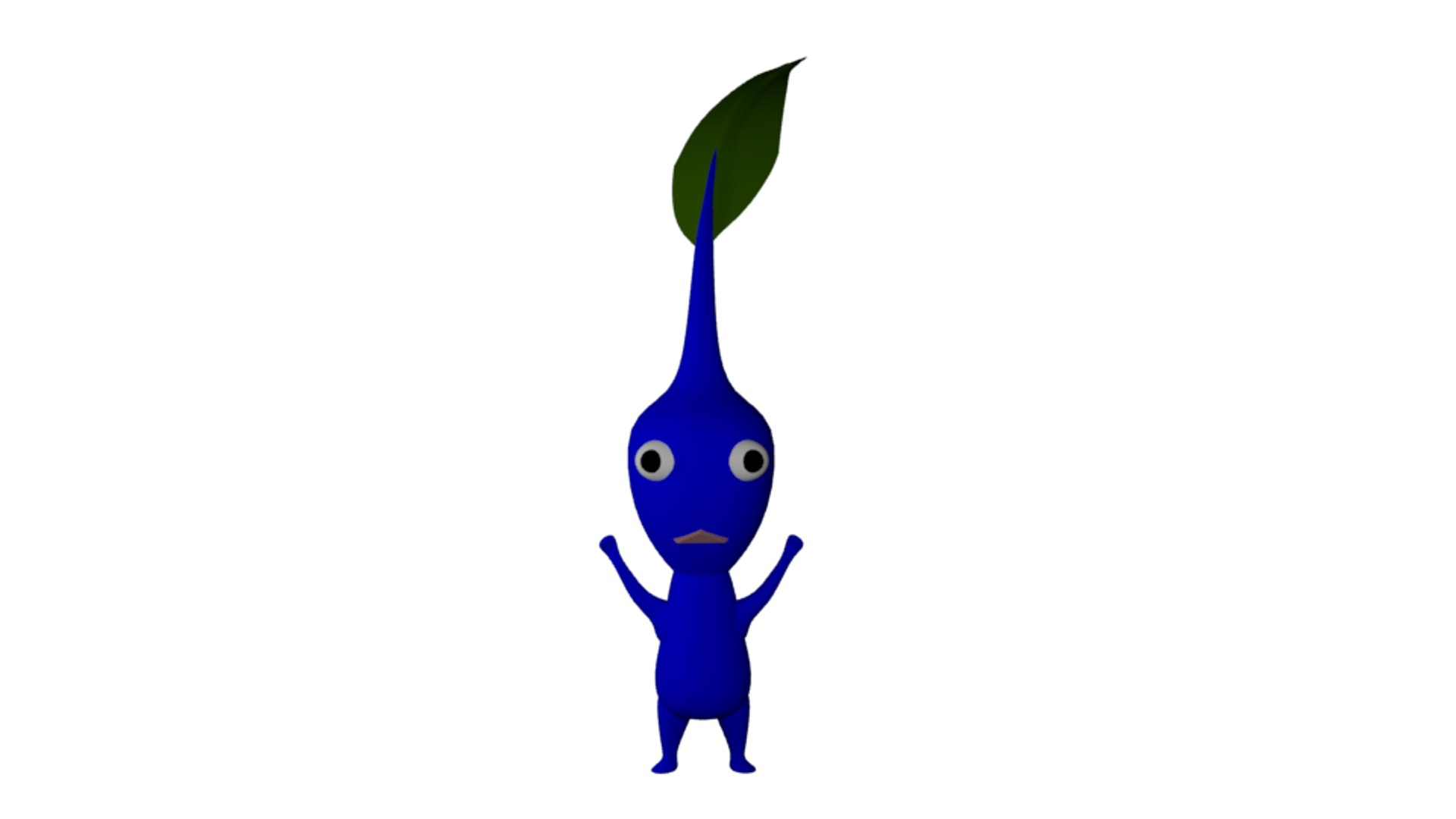 3D Blue Leaf Pikmin - TurboSquid 1643809