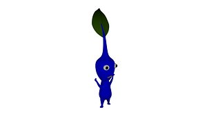 3D blue leaf pikmin