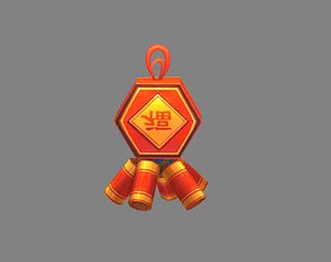 Cartoon Firecracker - Spring Festival