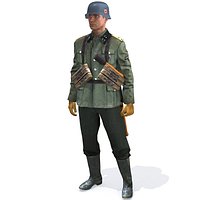 Soldier WW2 German Waffen SS Soldier HD