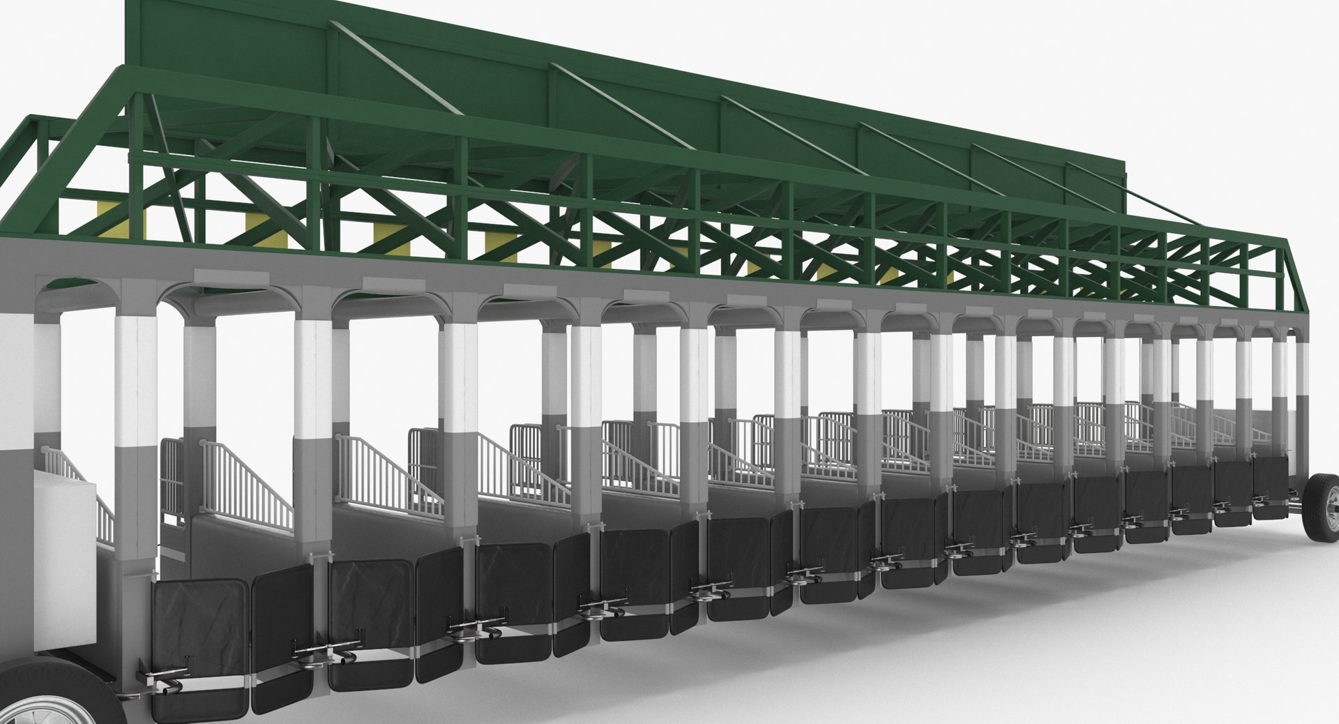 3D Horse Racing Starting Gates - TurboSquid 1646995