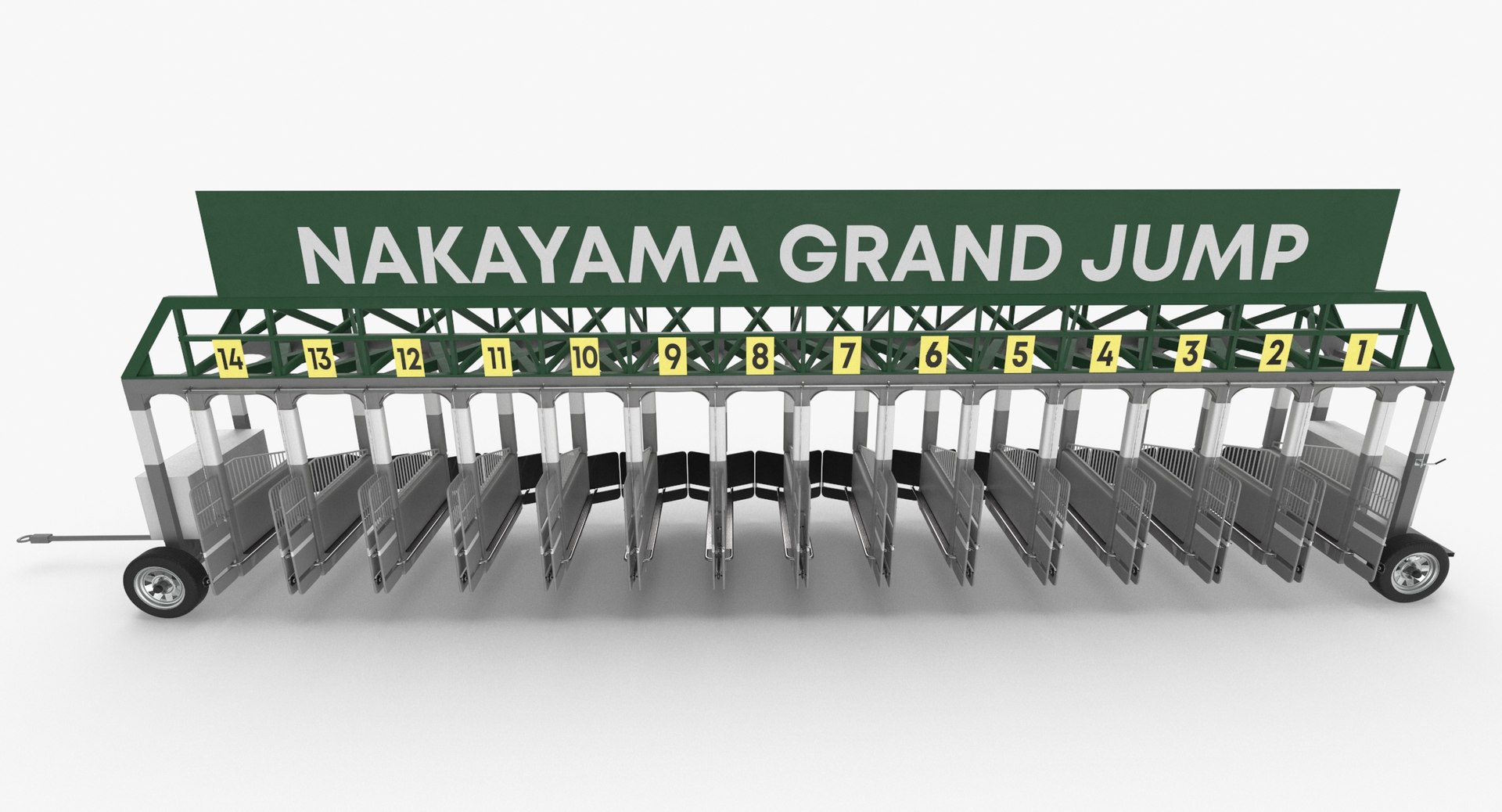 3D Horse Racing Starting Gates - TurboSquid 1646995