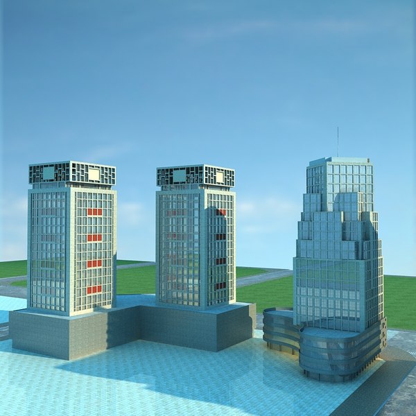 3D city cityscape model - TurboSquid 1664035