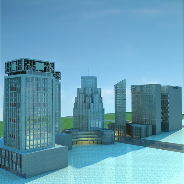 3D city cityscape model - TurboSquid 1664035