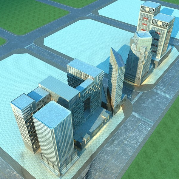 3D city cityscape model - TurboSquid 1664035