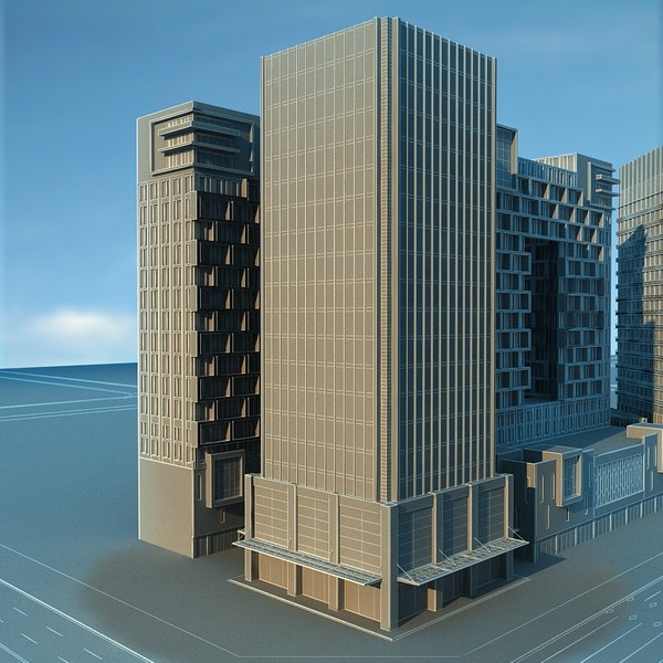 3D city cityscape model - TurboSquid 1664035