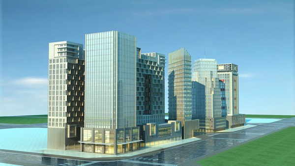 3D city cityscape model - TurboSquid 1664035