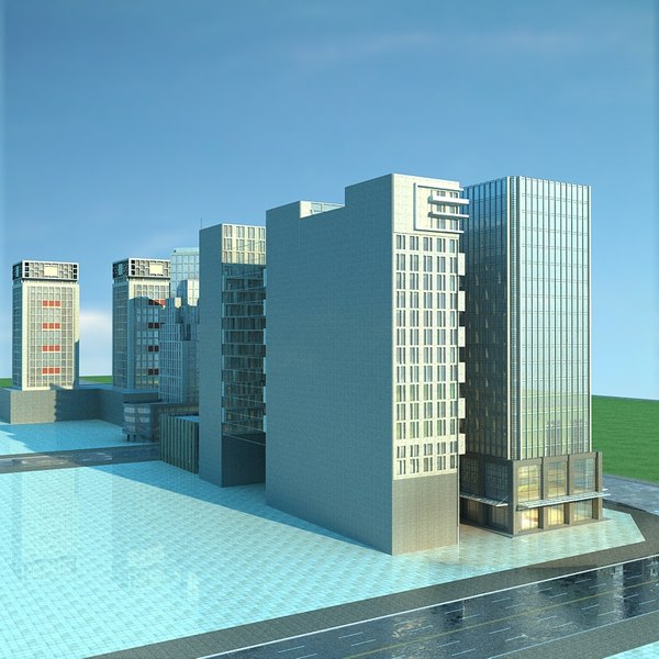 3D city cityscape model - TurboSquid 1664035
