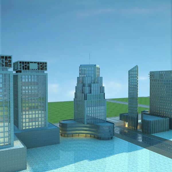 3D city cityscape model - TurboSquid 1664035