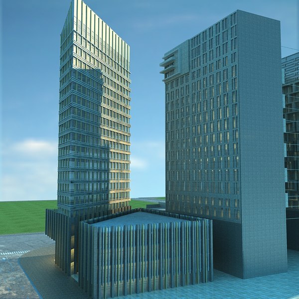 3D city cityscape model - TurboSquid 1664035