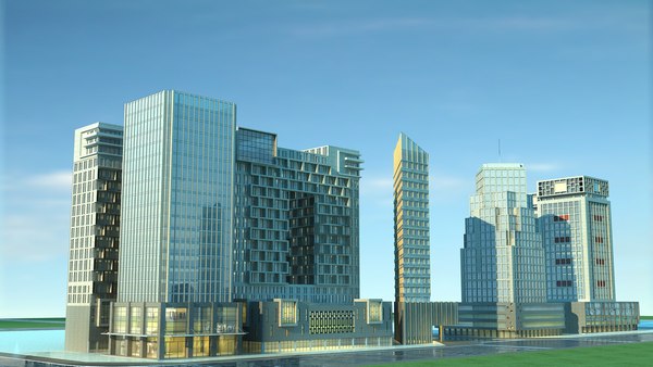 3D city cityscape model - TurboSquid 1664035