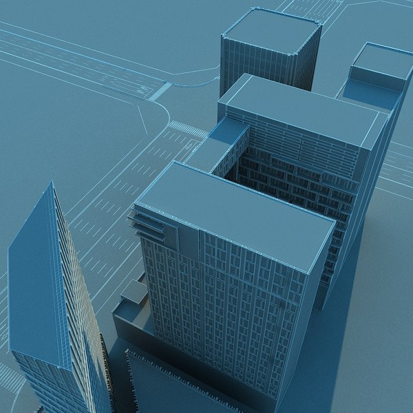 3D city cityscape model - TurboSquid 1664035