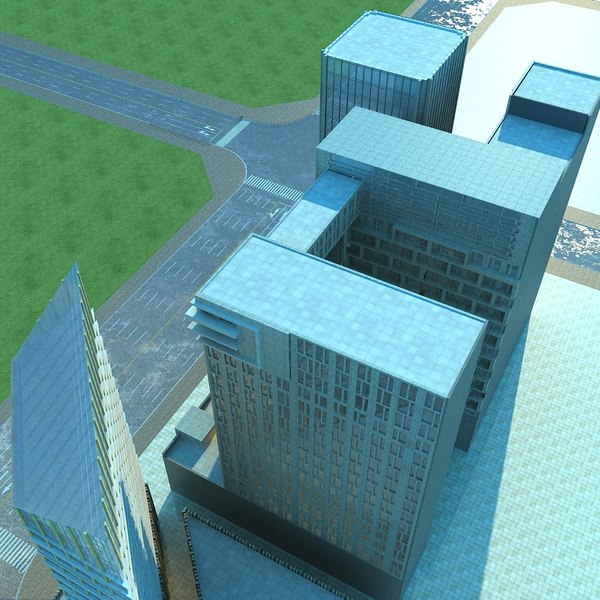 3D city cityscape model - TurboSquid 1664035