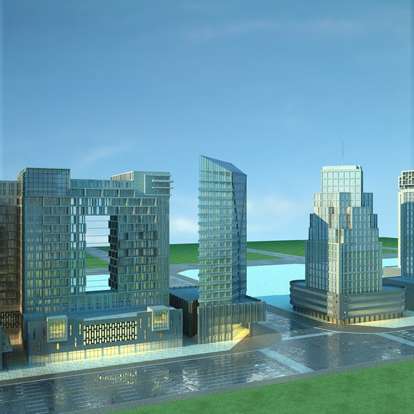 3D city cityscape model - TurboSquid 1664035