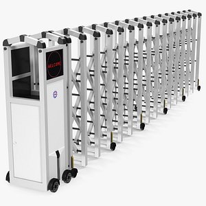 Trackless Retractable Gate 5m Rigged