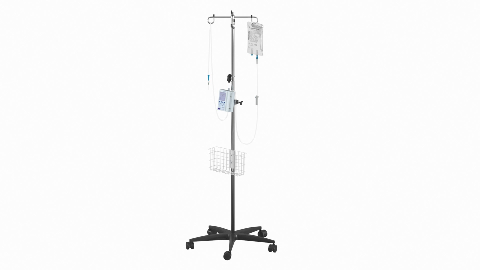 IV Stand Pool With Infusion Pump 3D model - TurboSquid 1956026