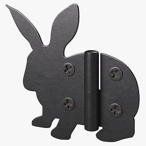 3D Rabbit Shaped Hinge model