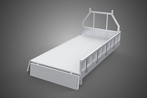 TIPE 20 WHITE FLAT BED DECK DROP SIDE LOAD BODY GATE DOOR PICKUP TRUCK CAR BOX