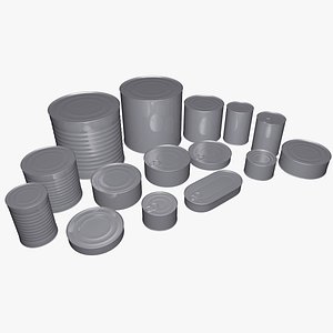3D canned food model