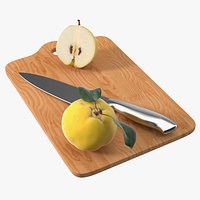 Chopping Board with Quince