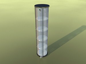maya glass display case
