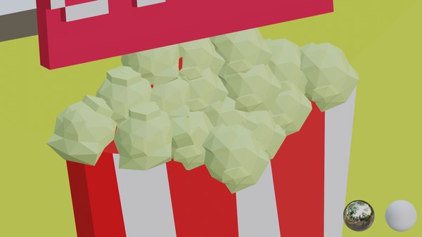 modelo 3d 3D Popcorn Shop - Low Polygon gratis - TurboSquid 2095005