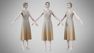 Dress 02 Grullo v2 model