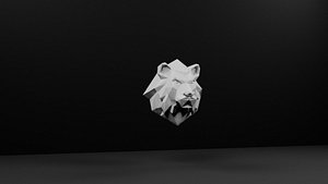 Lion Head Scupture 2