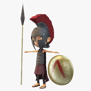 max spartan little warrior rigging animation