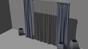 Urban Silk Curtain 3D model