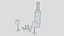 Scena di vino e sigarette low poly Cartoon