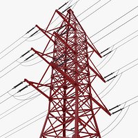 Electric Power Tower - Red