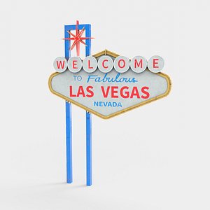 3D model Detailed Las Vegas Sign