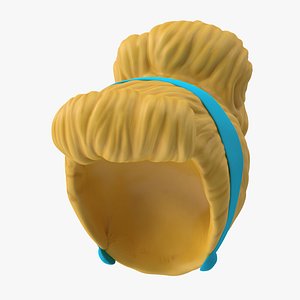 cinderella wig 3d model