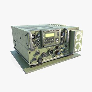 3D Old style telegraph radio