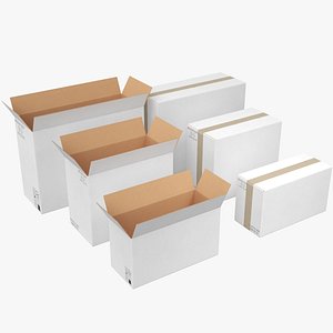 Cardboard Boxes White