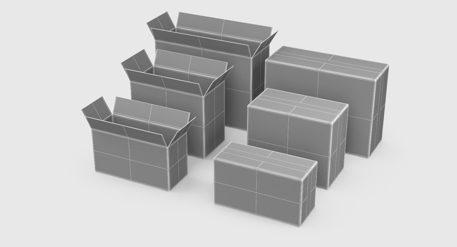 3D boxes white model https://p.turbosquid.com/ts-thumb/sC/e9kUM3/mUPDxuQ7/0015/jpg/1551046274/1920x1080/fit_q87/23f285743adebc937d2dbbba862e5a7b0c0d2d22/0015.jpg
