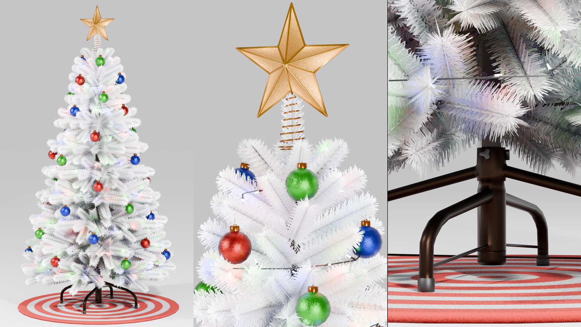 3D Christmas Tree - 3 Color Variants model https://p.turbosquid.com/ts-thumb/sC/jSn01e/Ah/christmastreewhite/png/1738393791/1920x1080/fit_q87/f16a3104d1c1fd83c0c85252121542baaffba804/christmastreewhite.jpg