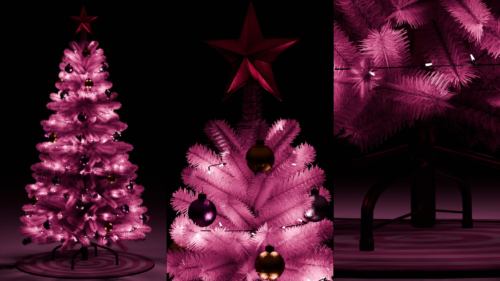 3D Christmas Tree - 3 Color Variants model https://p.turbosquid.com/ts-thumb/sC/jSn01e/u6/christmastreepinknight/png/1738393793/1920x1080/fit_q87/7ca606c909ba7d4dd679d29321a3f07237cb6cfd/christmastreepinknight.jpg
