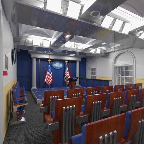 White House Press Room 3D model