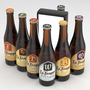 3D bottles beer la trappe