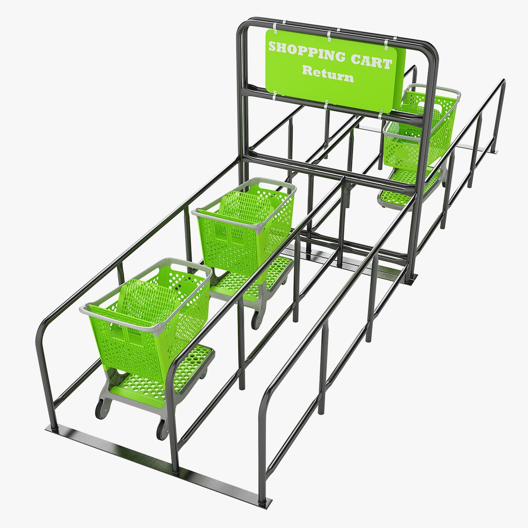 Shopping Cart Return 03 3D model TurboSquid 2019313